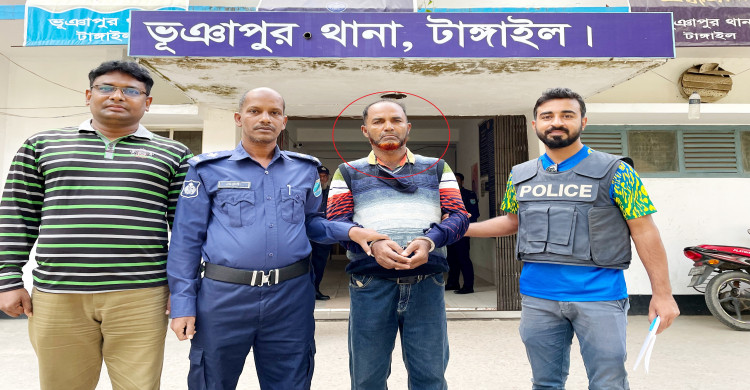 আটককৃত দেলোয়ার হোসেন খান।