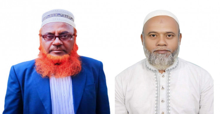 ১৫ নং ছদাহা ইউপি চেয়ারম্যান মোর্শেদুর রহমান ও ইউপি সদস্য মো: আজহার উদ্দিন (বাম থেকে)
