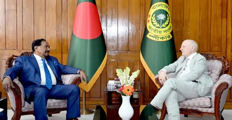 জার্মান রাষ্ট্রদূতের সঙ্গে স্পিকারের সাক্ষাৎ, গণতন্ত্র পুনর্গঠনের আশ্বাস